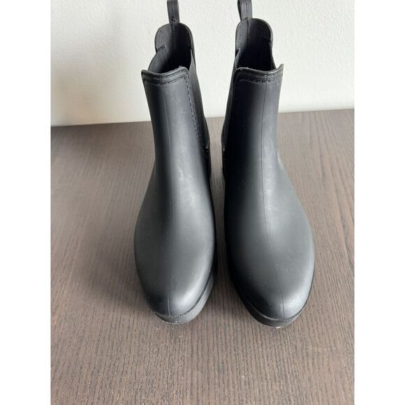 JEFFREY CAMPBELL Hydra Black Matte Platform Chelsea Rain Boots Women’s Size 9 - Picture 5 of 7